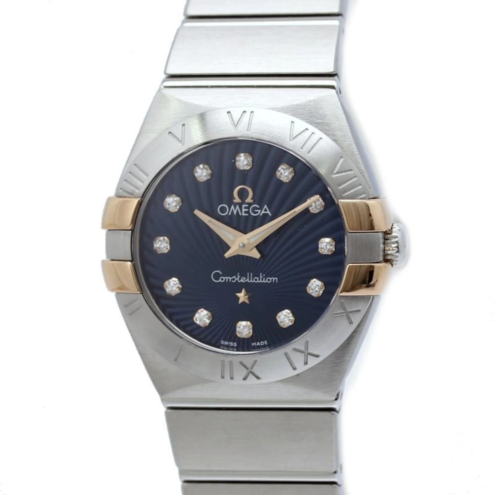 OMEGA Constellation Brushed 12P Diamond 123.20.24.60.53.002 Women's Watch SSx...